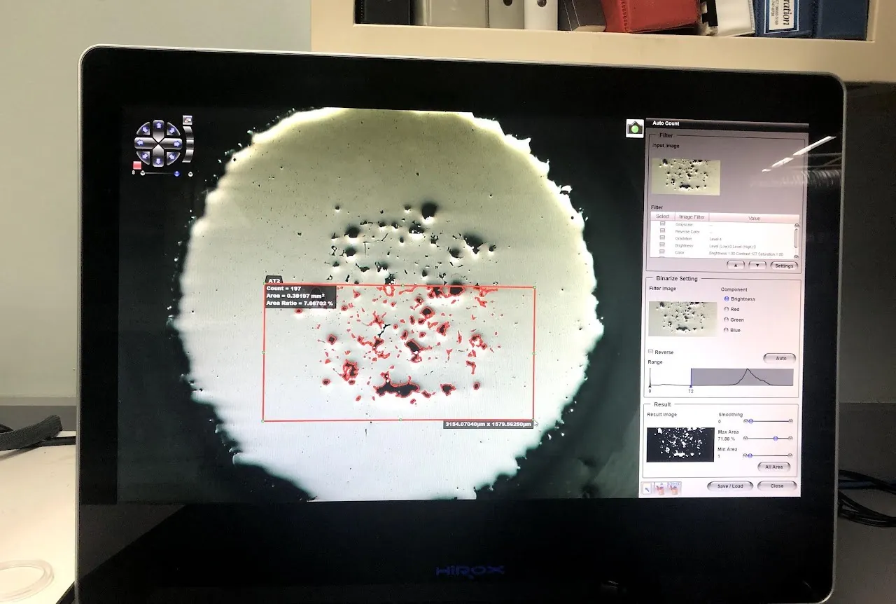Hirox digital microscope KH-8700: archived work image 5