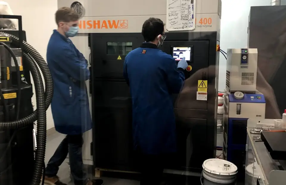 Metal 3D printer: archived work image 1